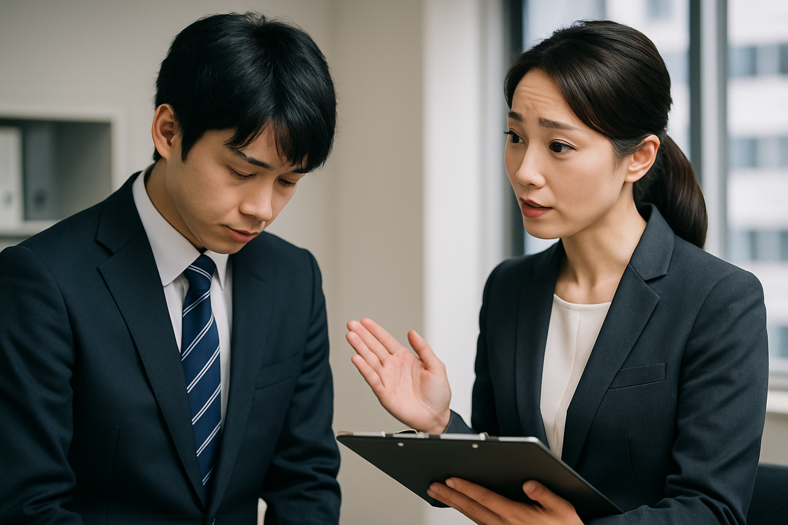 新入社員の遅刻報告についての気づきと対応のアイキャッチ